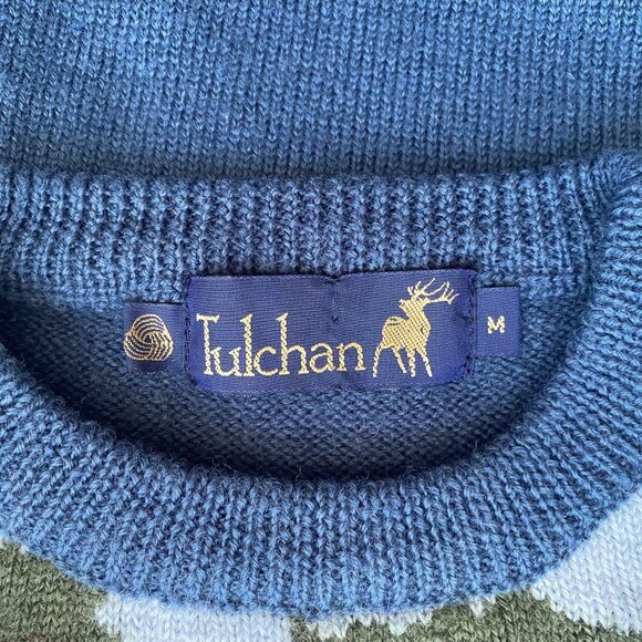 Tulchan Sweater Medium London Inspired Knit Sweatshirt Pure New Wool - Picture 6 of 8
